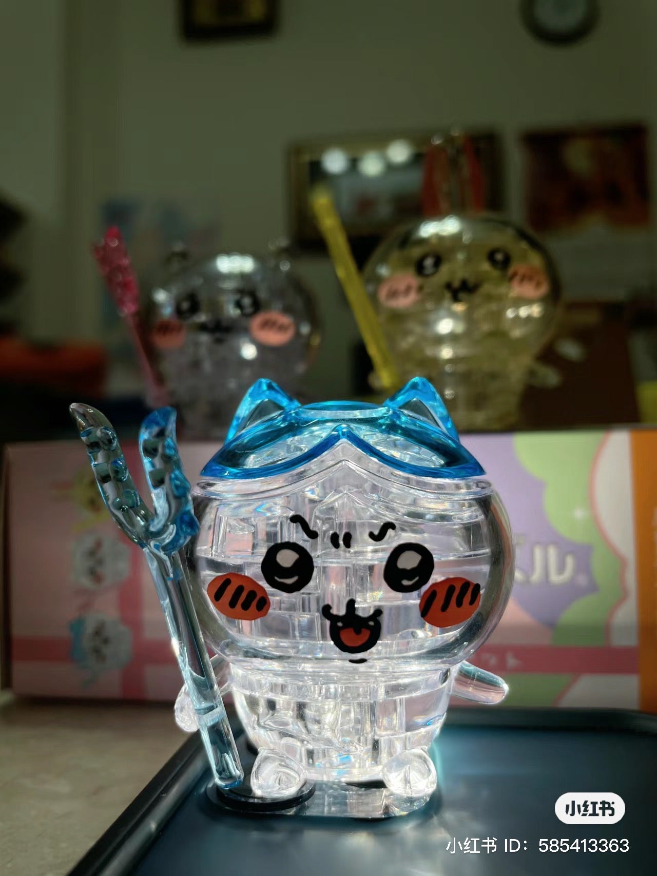 Chiikawa 吉伊卡哇|乐高概念角色3d水晶立体拼图/积木/灯光下很美|15pc