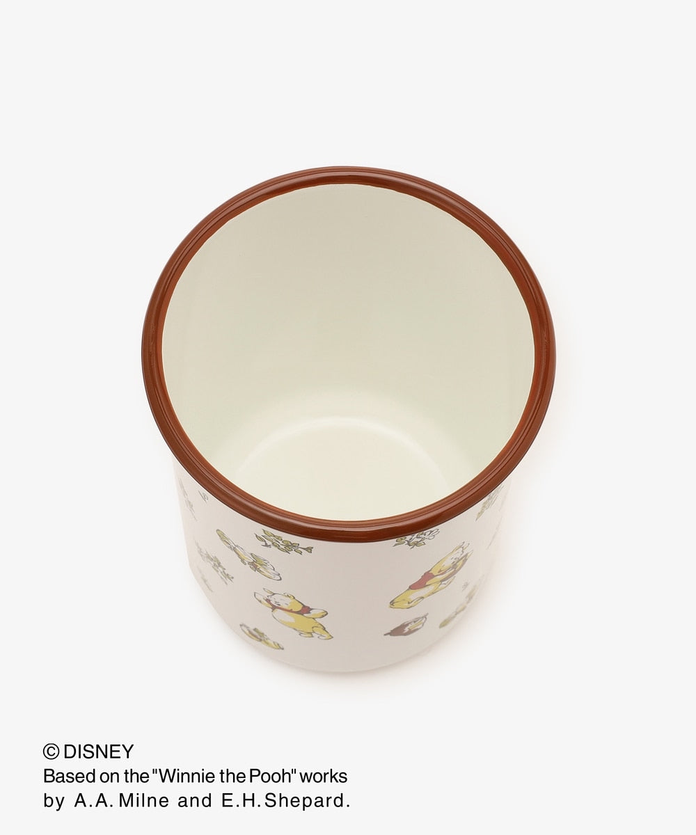 Disney|噗噗小熊维尼Afternoon Tea联名限定搪瓷木盖印花密封罐/封口很牢|约H14cm/直径10.5cm