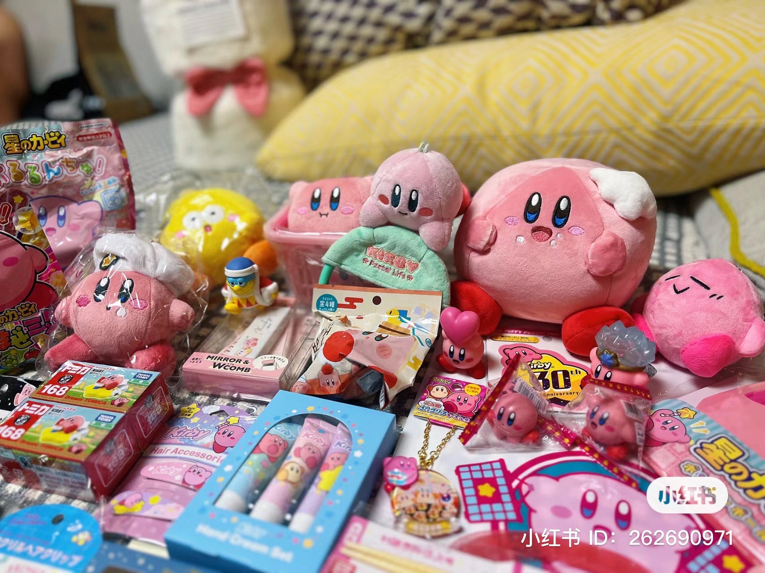 Kirby|美食节系列吃饭饭表情包/像云朵一样柔软的mochi小玩偶/公仔|约H17 x W17 x D16 mm