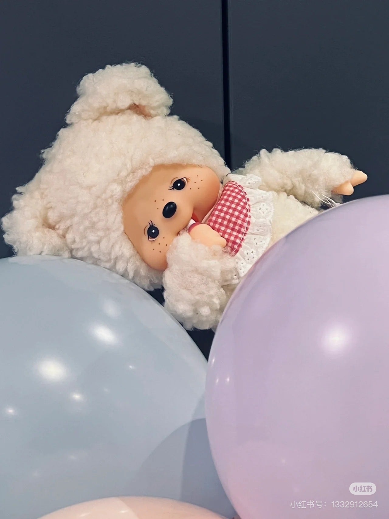 Monchhichi|Friends Chum Plush Dolls/Plush Toy|H18×W13×D7.5cm approx.