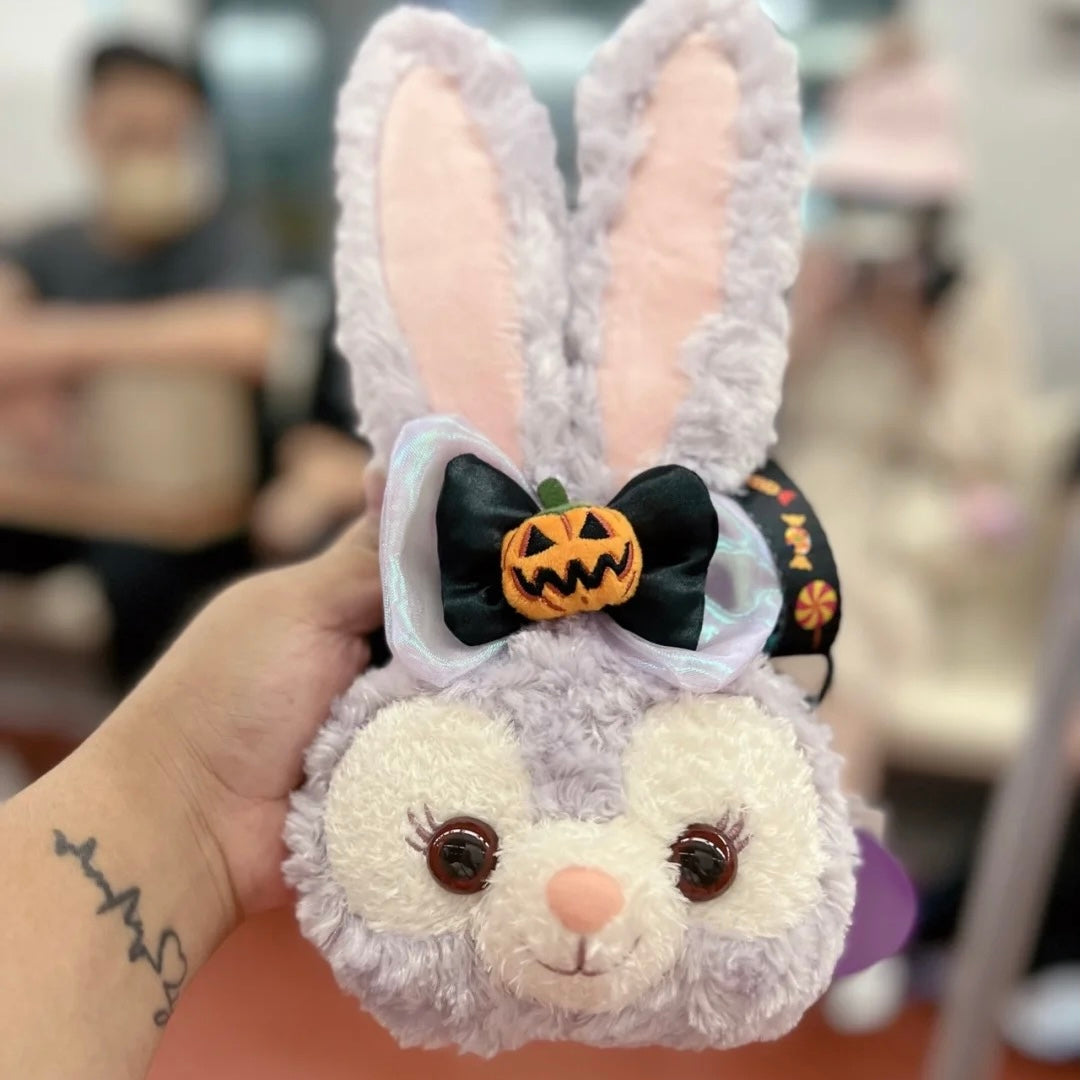 Disney SH|上迪万圣节限定可爱脸型毛绒斜挎零钱包/卡包