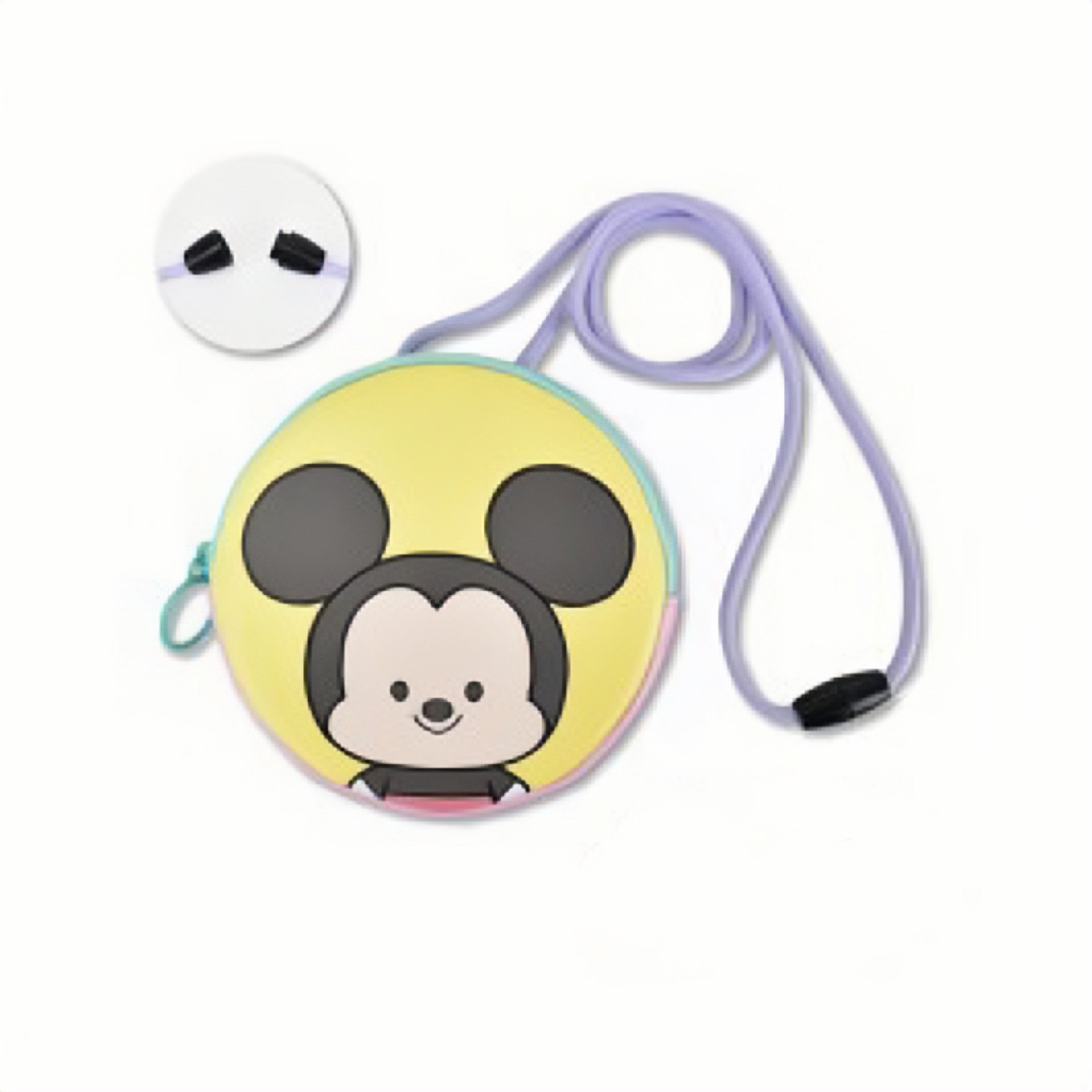 Disney迪士尼|皮质感挂绳小圆包|約W120×H120×D15mm