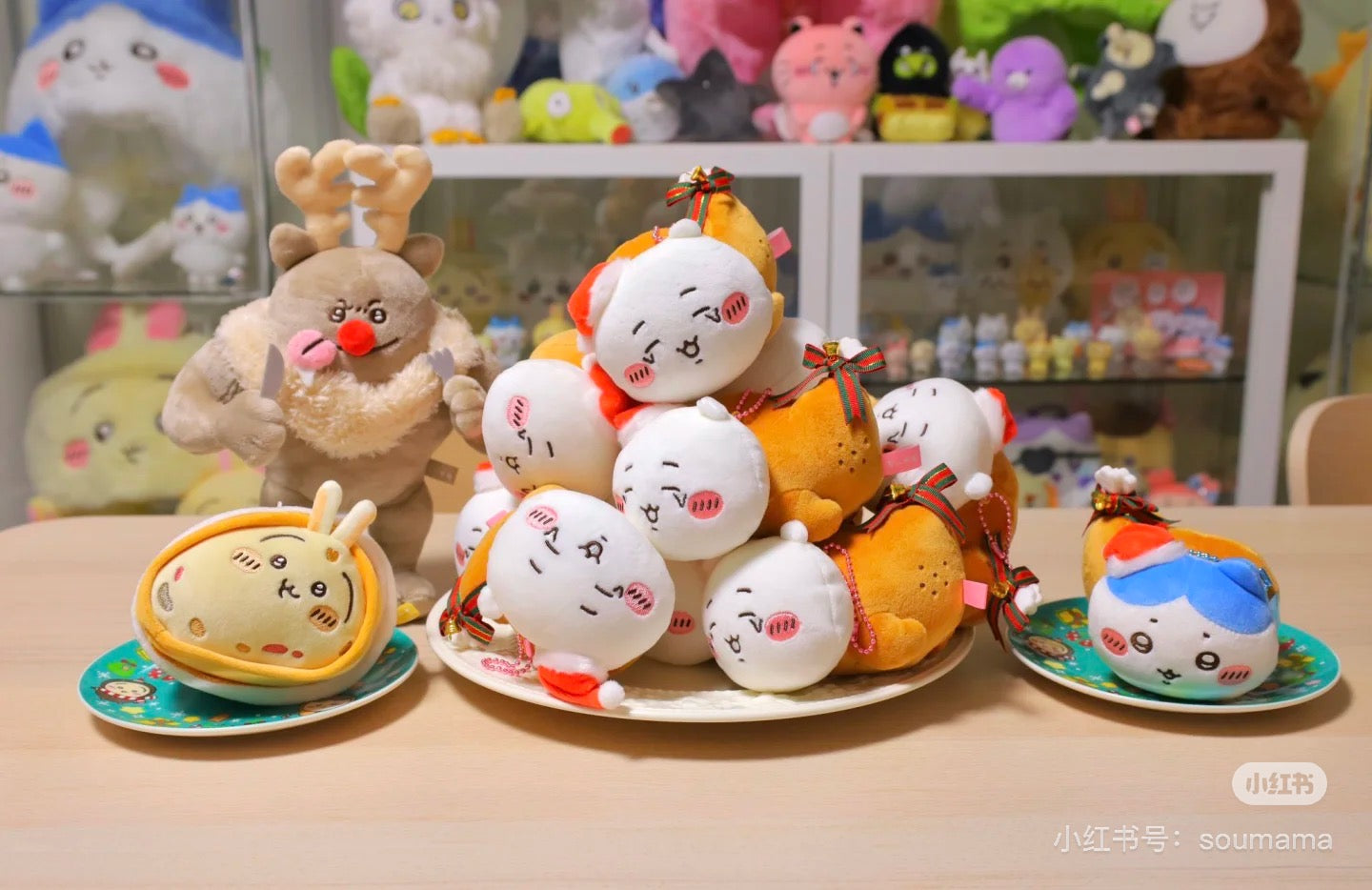 【limit 1】Chiikawa|Christmas 2025 Mascot Holder /Plush Keychain|90×110×100mm approx.