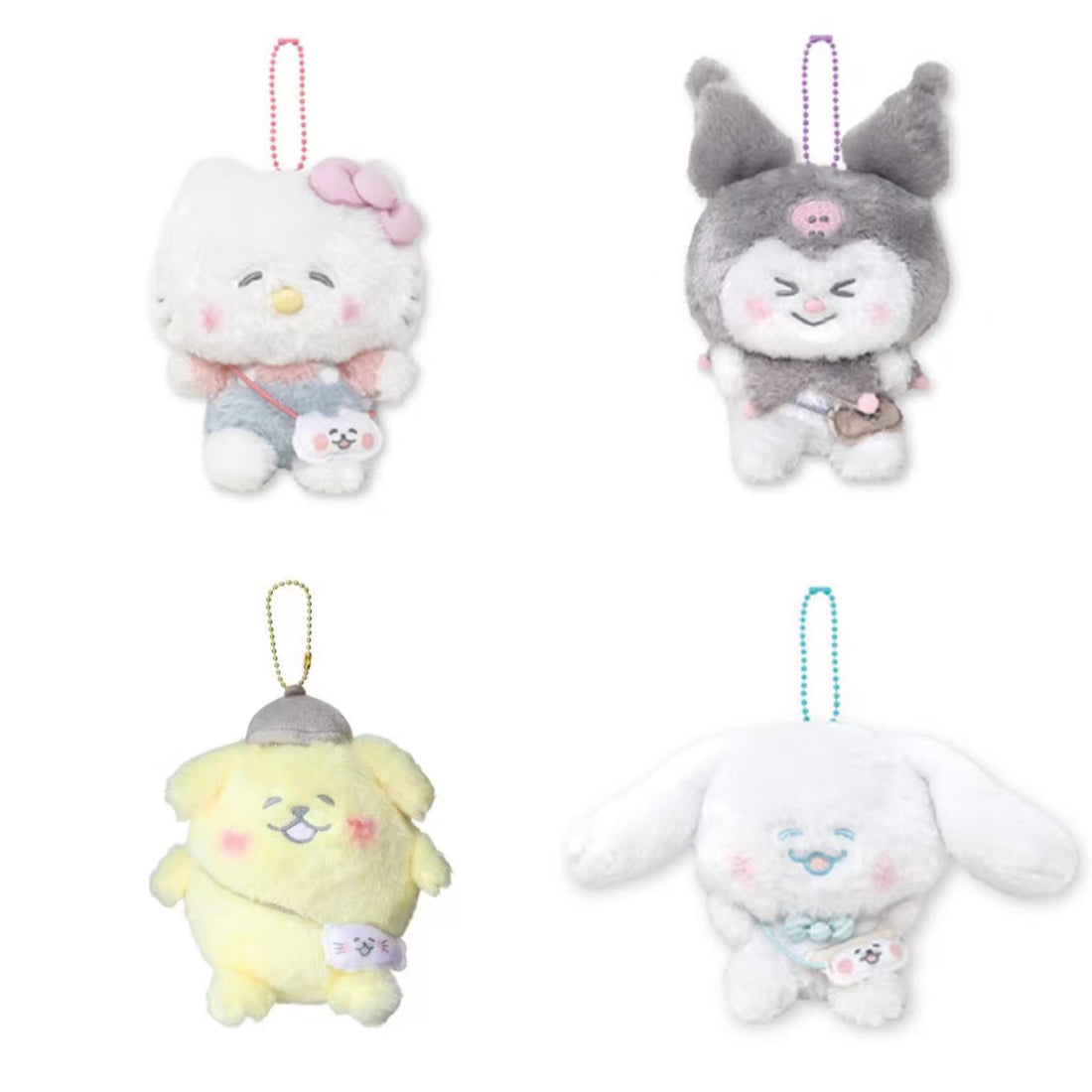 Sanrio|Howa Koro Club Mascot Holder /Plush Keychain|H13 approx.