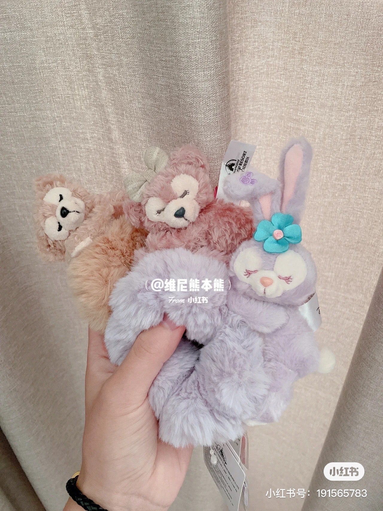 Disney SH|软乎乎毛茸茸可爱角色发圈