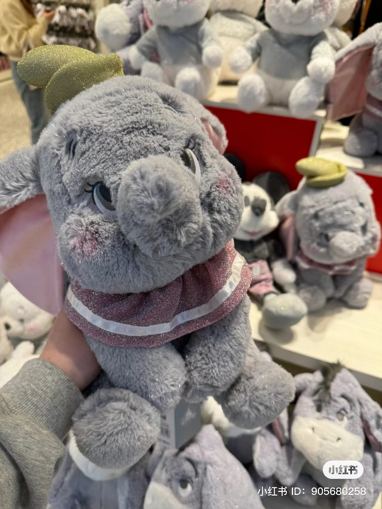 Disney迪士尼|冬日限定灰色银闪系列公仔/玩偶|高さ約29×幅23×奥行き21(cm)