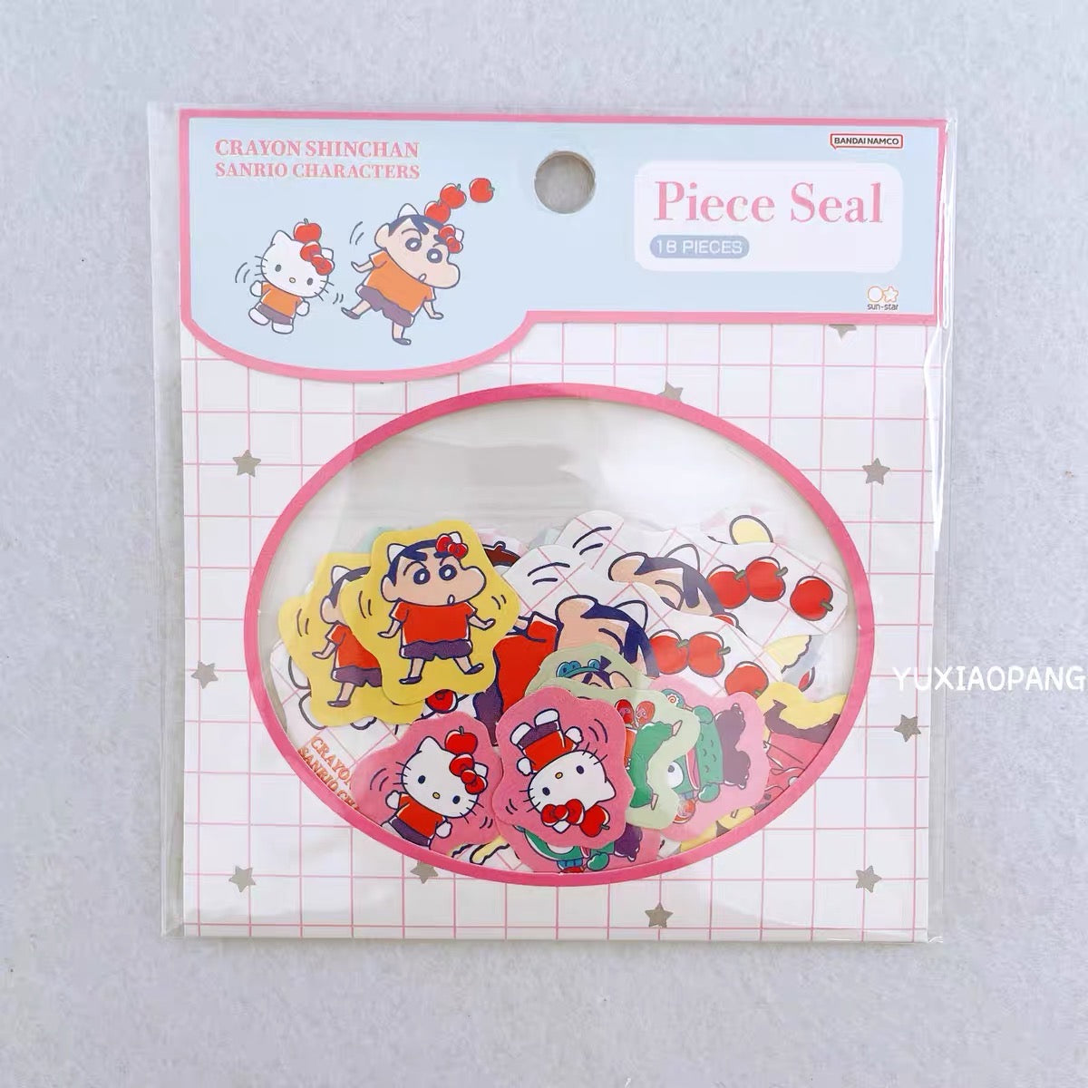 Crayon shin-chan|Sanrio × Crayon Shinchan Piece Seal Stickers|18 sheets