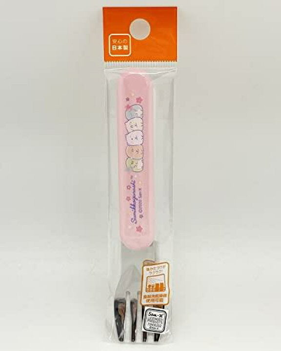Sumikko gurashi角落生物|粉色不锈钢/手柄ABS树脂|约27 x 136 x H8mm