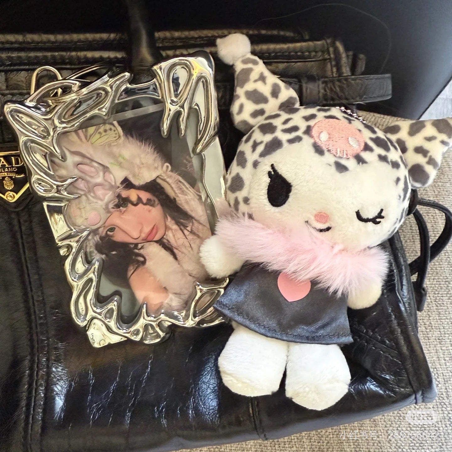 Sanrio|Kuromi 20th Anniversary Nurse Mascot Holder /Plush Keychain|H11 x W10 x D5.5cm approx.