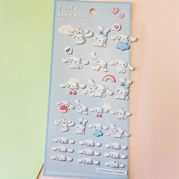 Sanrio三丽鸥|角色立体贴纸|约H175×W90mm