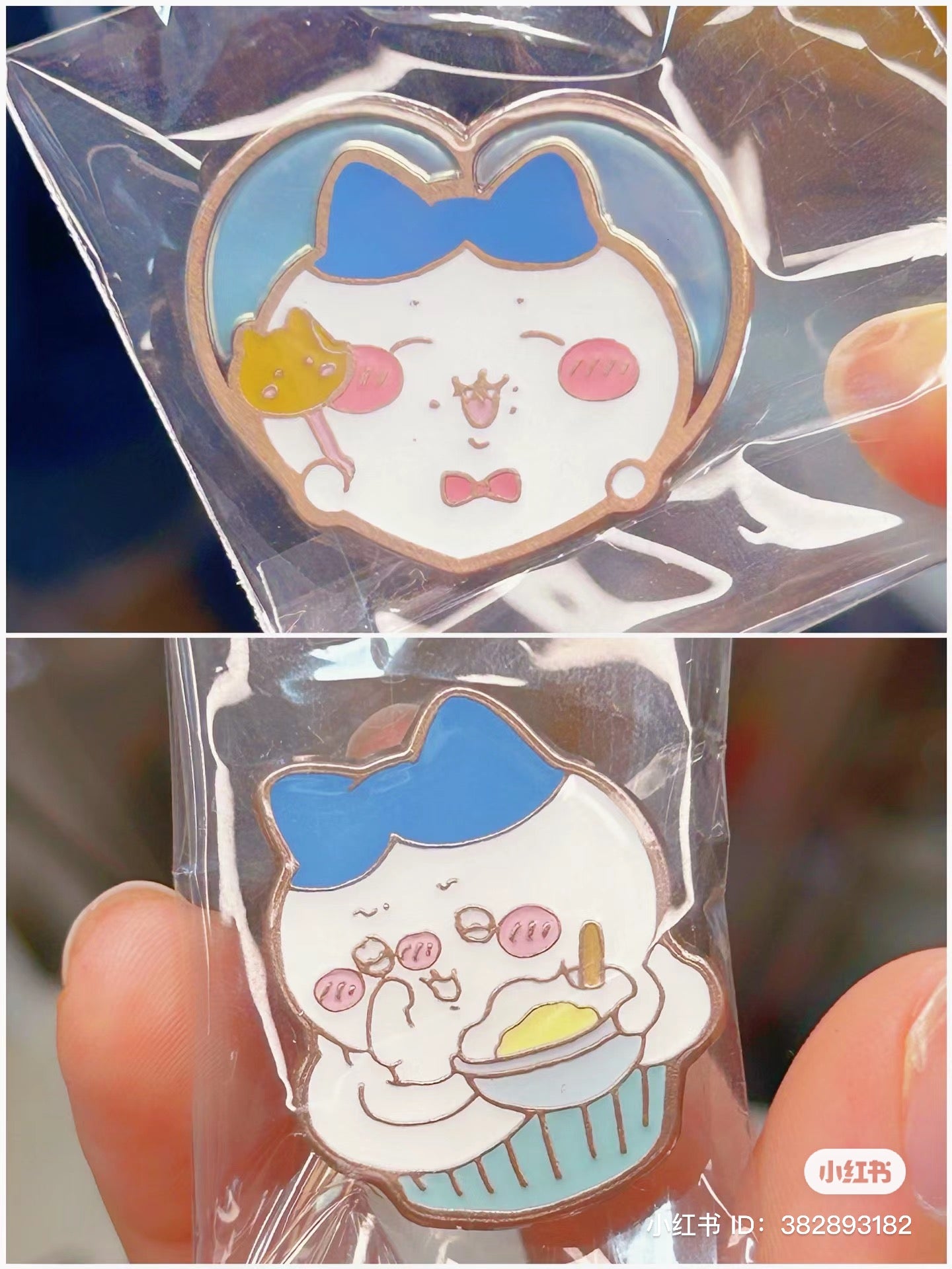 Chiikawa 吉伊卡哇|可爱金边金属徽章盲盒/全12种|1枚入