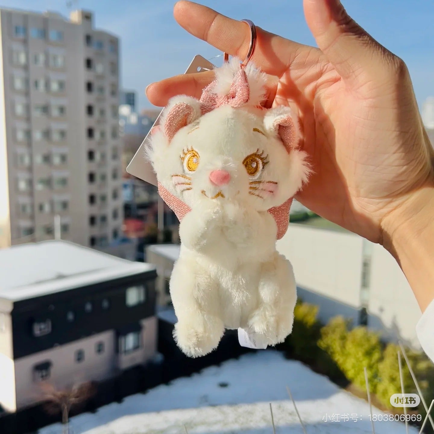 Disney迪士尼 |Plush Keychain Winter Shiny Color 东迪2024冬日金色闪亮系列毛绒玩偶钥匙扣挂件/包挂|约H12×W11×D9cm