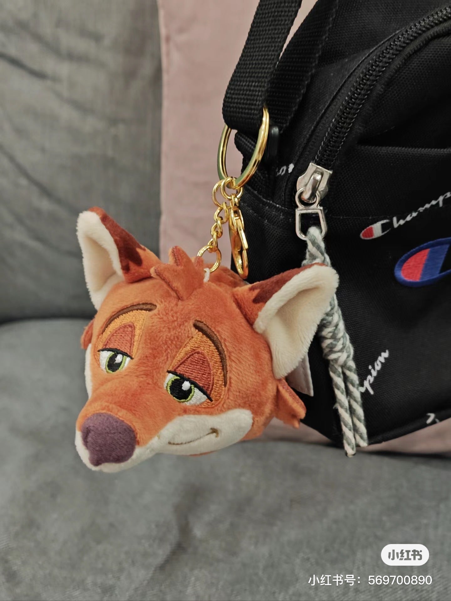 Disney|疯狂动物城尼克朱迪头套挂件