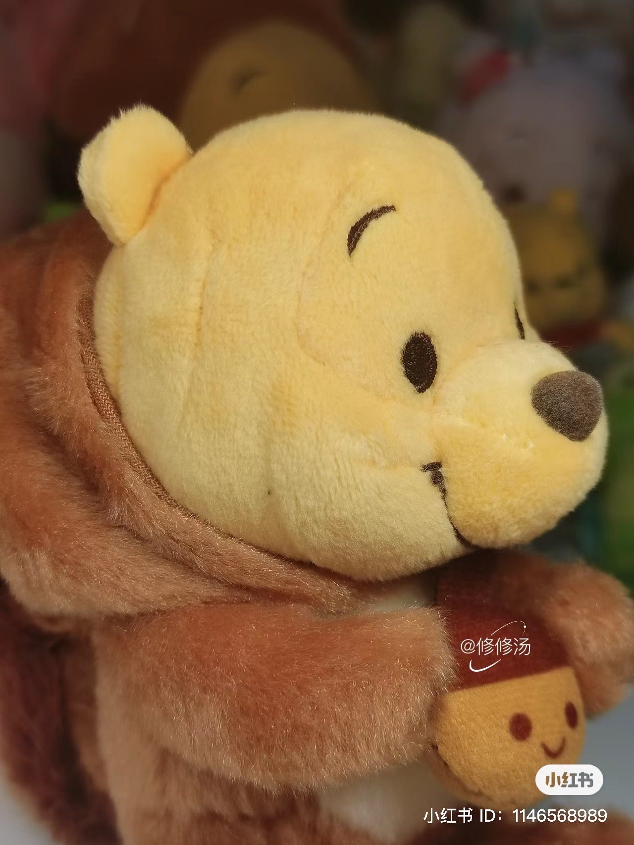 Disney SH|松鼠噗噗/维尼公仔/玩偶/帽帽可脱|超大M号