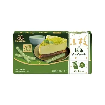 Morinaga森永|小枝限定抹茶巧克力饼干棒/微苦/浓郁抹茶60g【24.12】