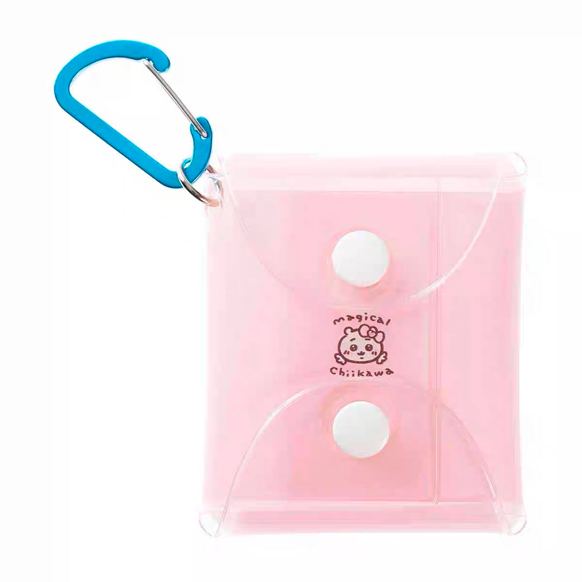 Chiikawa 吉伊卡哇|超魔法少女/小魔仙系列方形透明pvc登山扣钥匙包挂件/零钱包/airpods耳机收纳包|约 H80 x W70 x D15mm