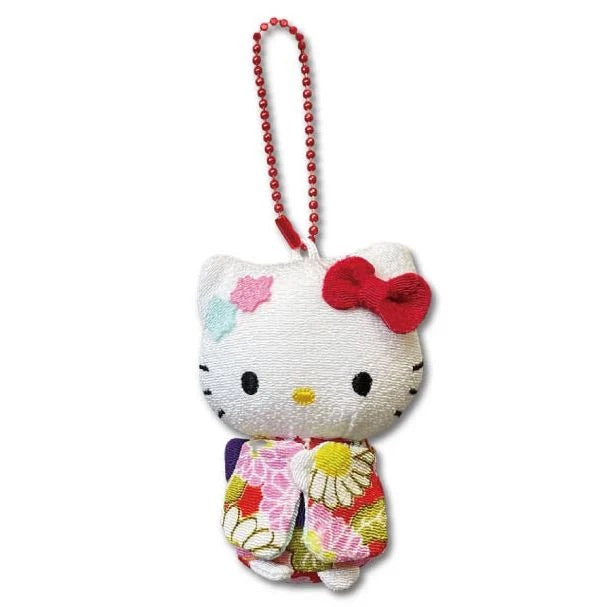 Sanrio|Kimono Mini Mascot Holder /Plush Keychain|H8cm approx.