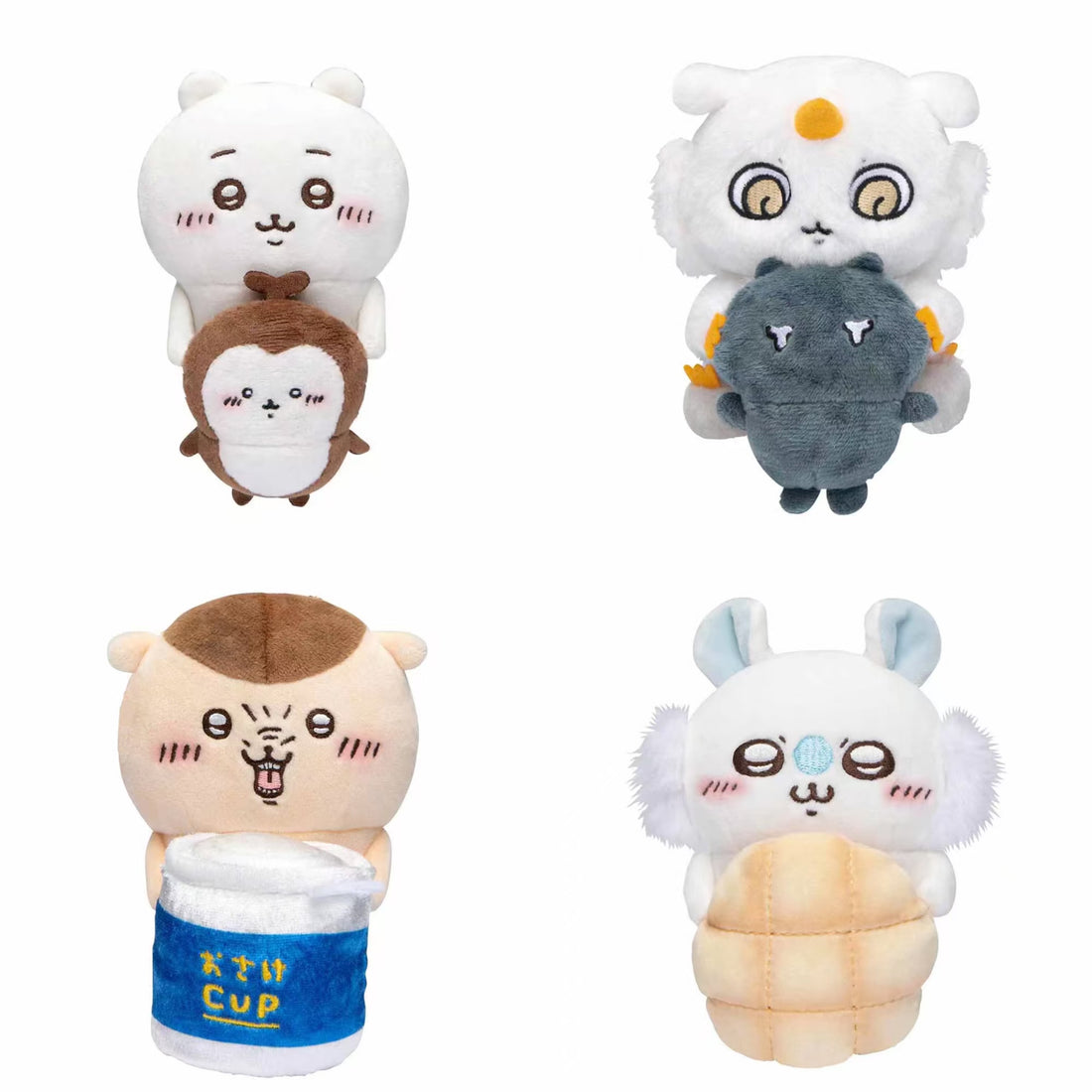 chiikawa|Hook-and-loop Watching from Your Desktop Cookie Plush Dolls/Plush Toy|140×110×80mm approx.