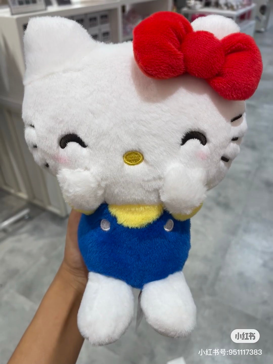 HelloKitty凯蒂猫|Nakajima Sanrio Plush Hello Kitty Various Faces S凯蒂猫可爱表情毛绒玩偶/公仔|约170×190×120mm