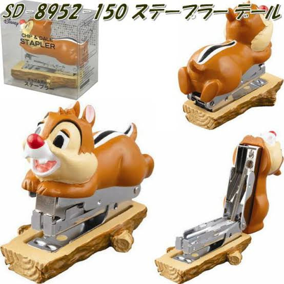 Disney|奇奇蒂蒂限定立体便携订书机|高さ約6×幅3.8×奥行き7(cm)