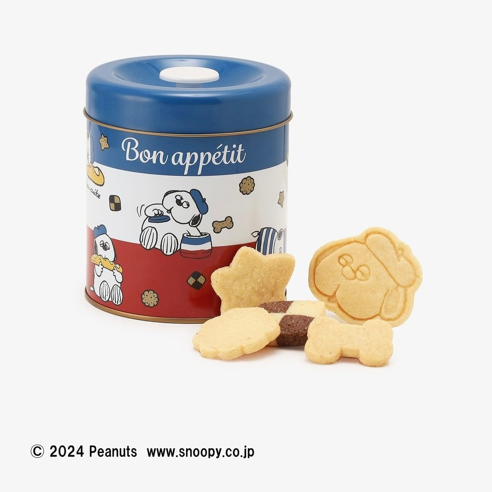 Snoopy史努比|PEANUTS x Afternoon Tea下午茶联名巴黎铁塔系列铁罐曲奇饼干小礼盒【24.12】