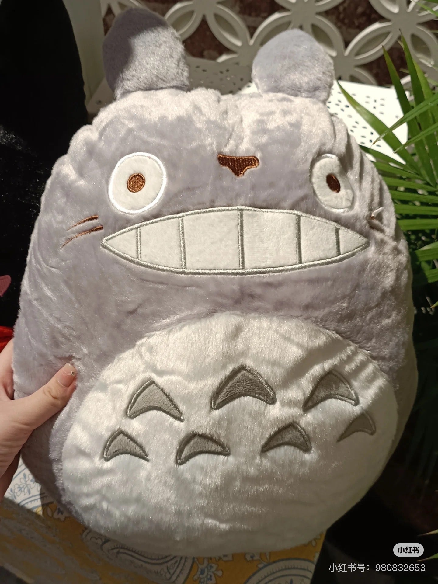 My neighbor totoro|Low Resilience Cushion Large Totoro 宫崎骏龙猫靠垫|约43 x 36 cm