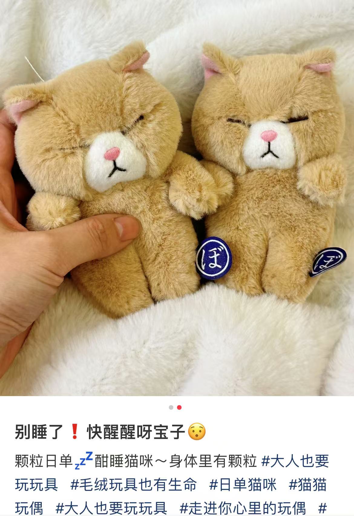 Bouneko|Cat Mascot Holder /Plush Keychain| 13.5 x 7 x 6cm approx.