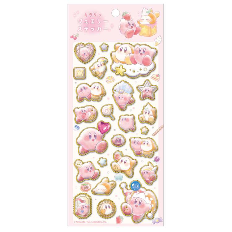 Kirby|Gold Foil Jewel Sticker|220×95×5mm approx.