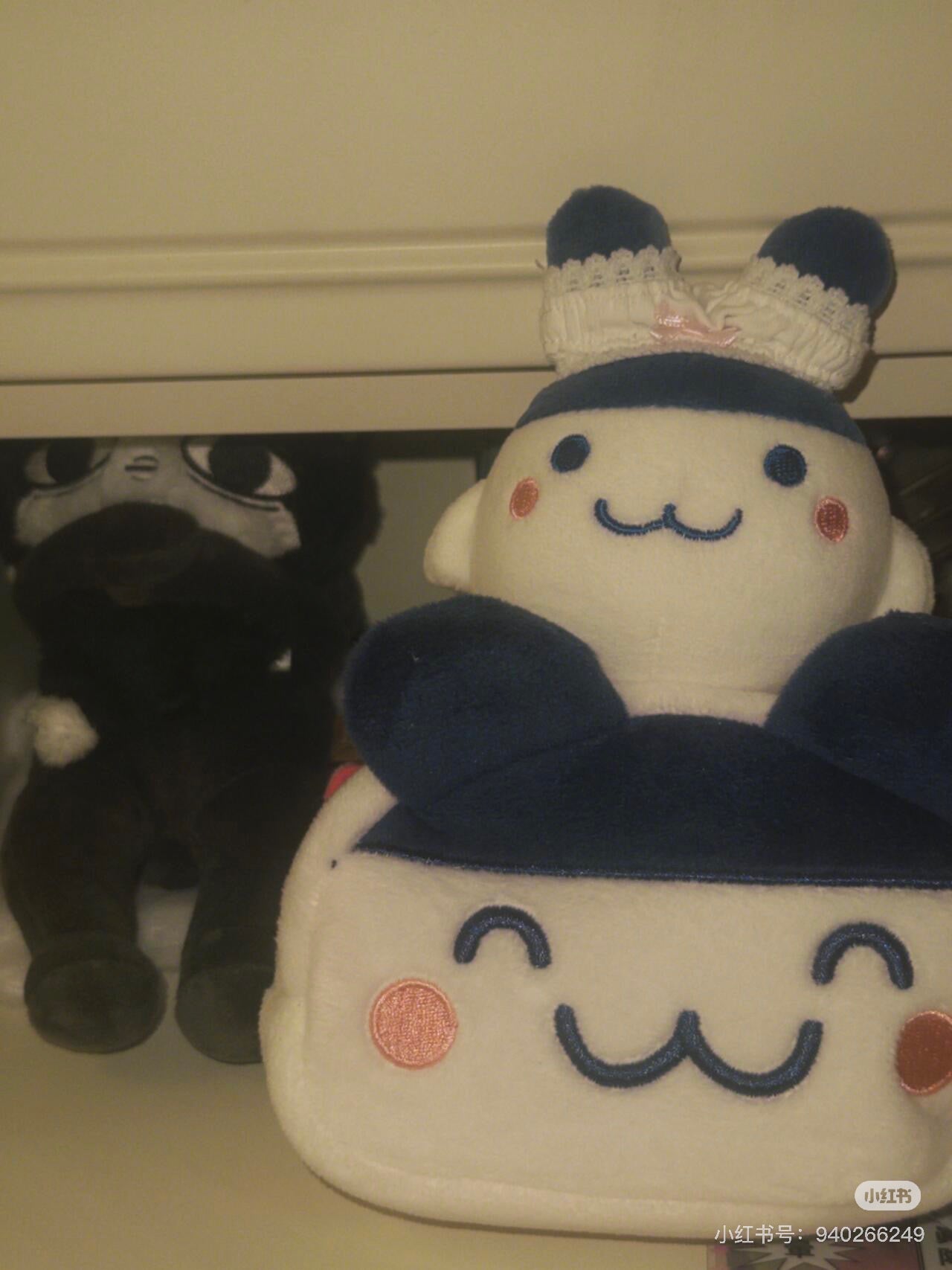 Tamagotchi|Boa-fleece Pouch/Mirror|约W375 x H415mm