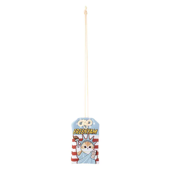 Mofusand|Mofumofu Journey Cat Amulet-Statue of Liberty|70×40×3mm approx.