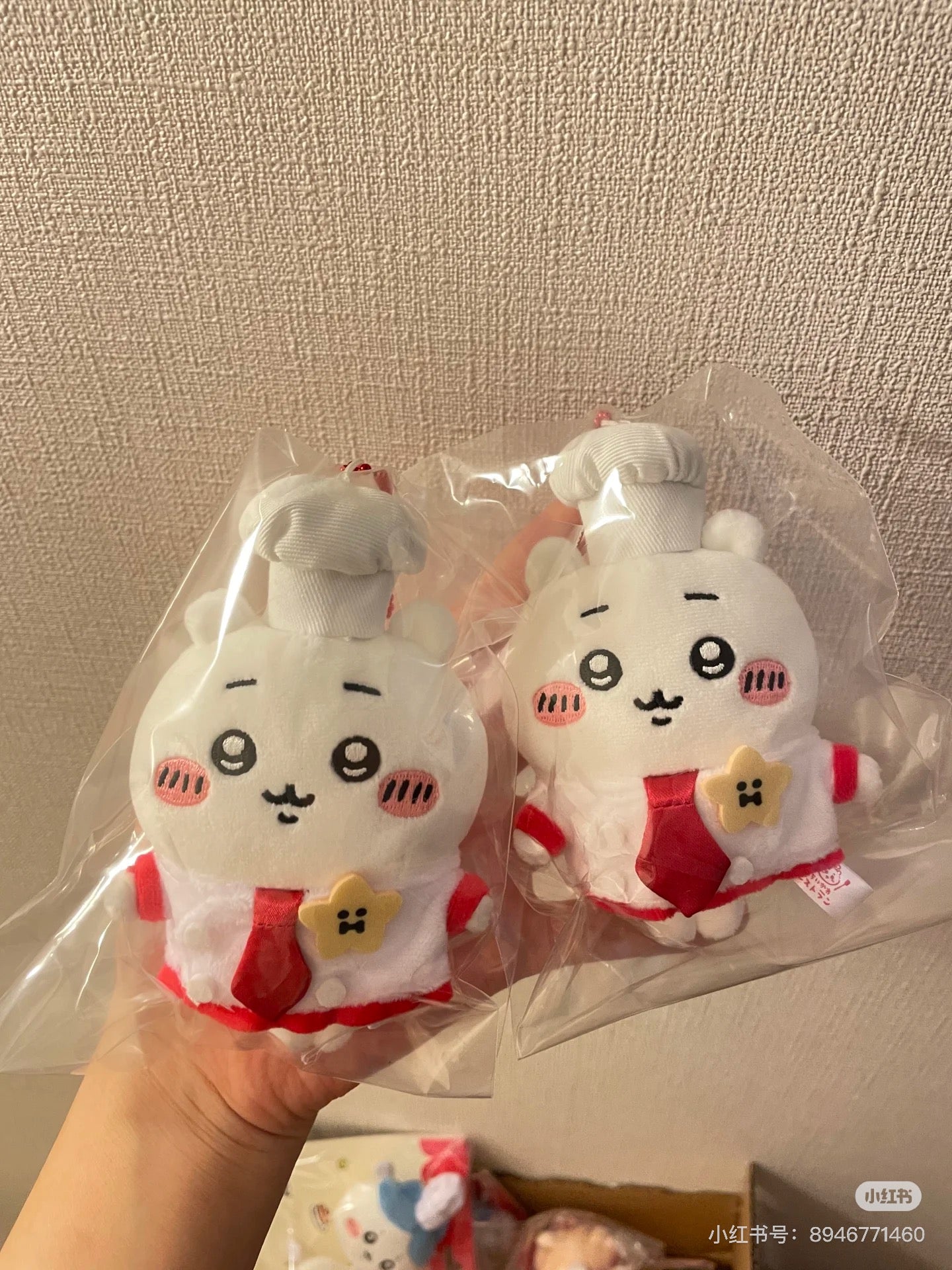 Chiikawa 吉伊卡哇|餐厅厨师毛绒玩偶挂件/包挂|约H120×W90×D50mm