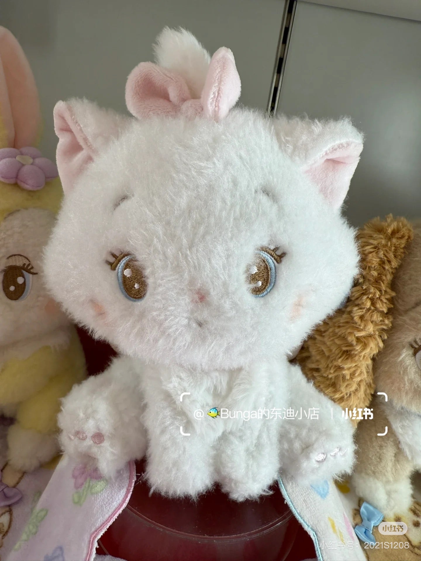 Disney迪士尼|Miss Bunny Plush Doll Illustrated by mikko联名系列超可爱坐姿毛绒玩偶/公仔|约H28.5×W14×D14cm