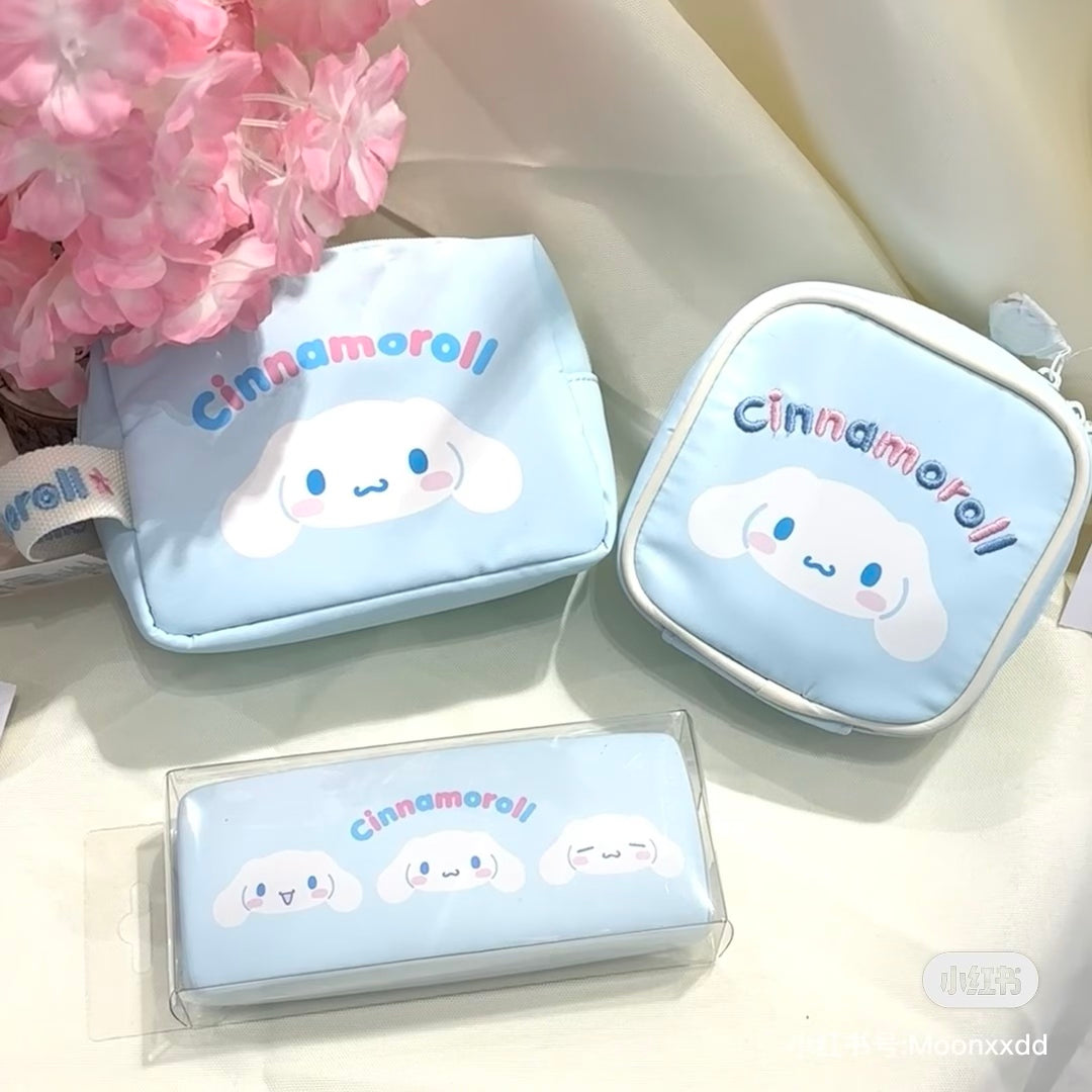 Sanrio|Square Pouch - New Life 2025|12.5×6×12.7cm approx.