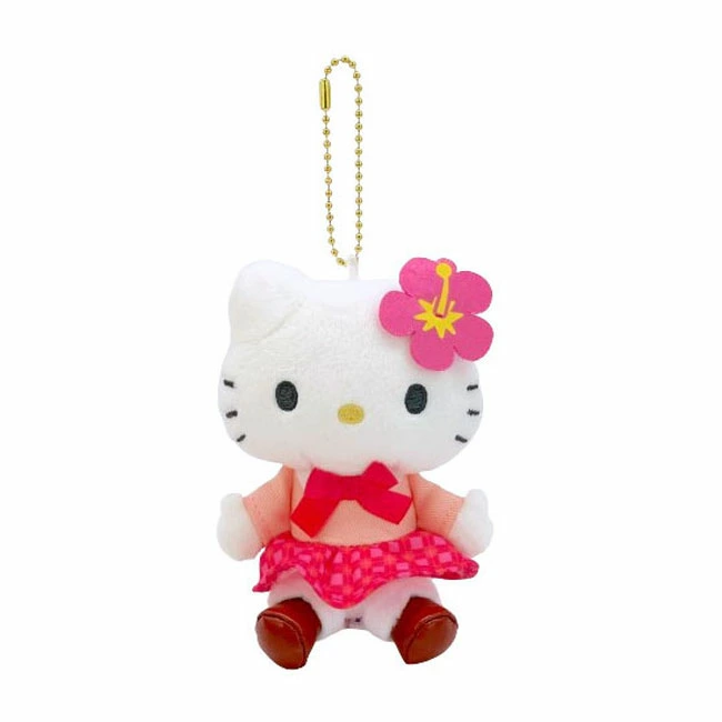 Sanrio|Hello Kitty 50th Anniversary Collection Standard Tokimeki Heisei Kogal Mascot Holder /Plush Keychain|10×8.5×4.5cm approx.