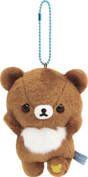 Rilakkuma轻松熊|AoKogu no Otomari - Burasage Plush Mascot Strap - Aoi Ko-Okami San-X Official新角色毛绒玩偶挂件/包挂|约110×75×55mm
