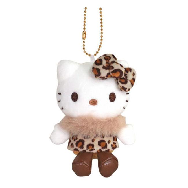HelloKitty|Sanrio 50th Anniversary Collection Standard Leopard Mascot Holder /Plush Keychain|85x100x45mm approx.