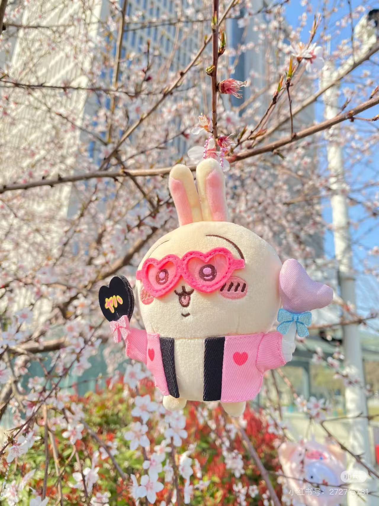 Chiikawa|Otaku Activity Fan Usagi Mascot Holder /Plush Keychain|130×135×50mm approx.