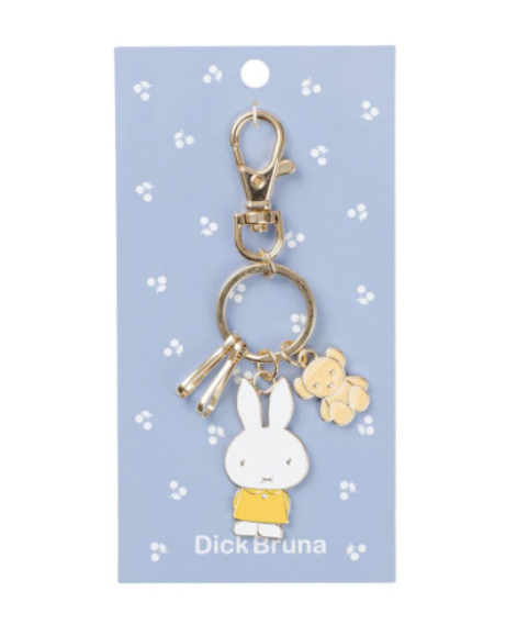 Miffy|Metal Keychain/Keyring|38×108×2mm approx.