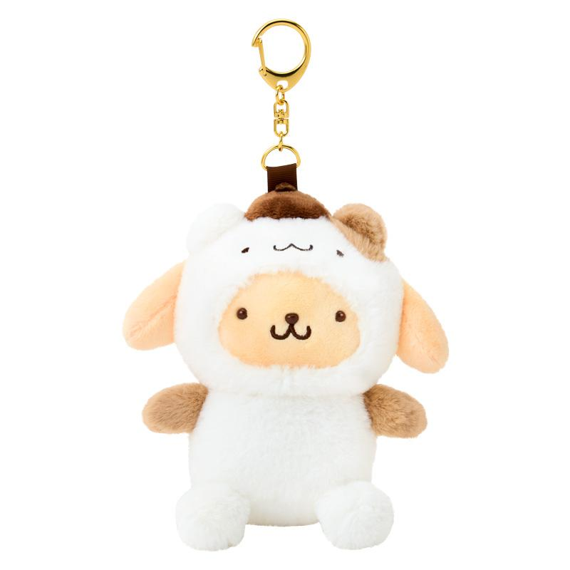 Sanrio|Together with your favorite friend Mascot Holder /Plush Keychain|W14 x D7 x H15.5cm approx.