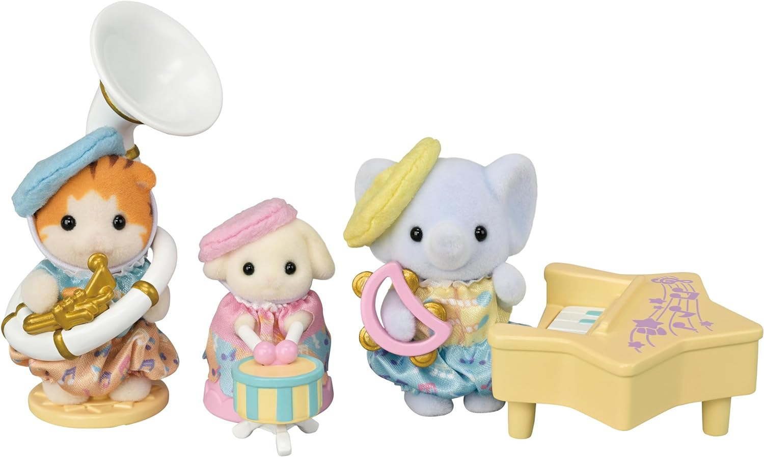 SylvanianFamilies|Kindergarten Concert-Maple Cat/Flora Rabbit/Elephant 5817