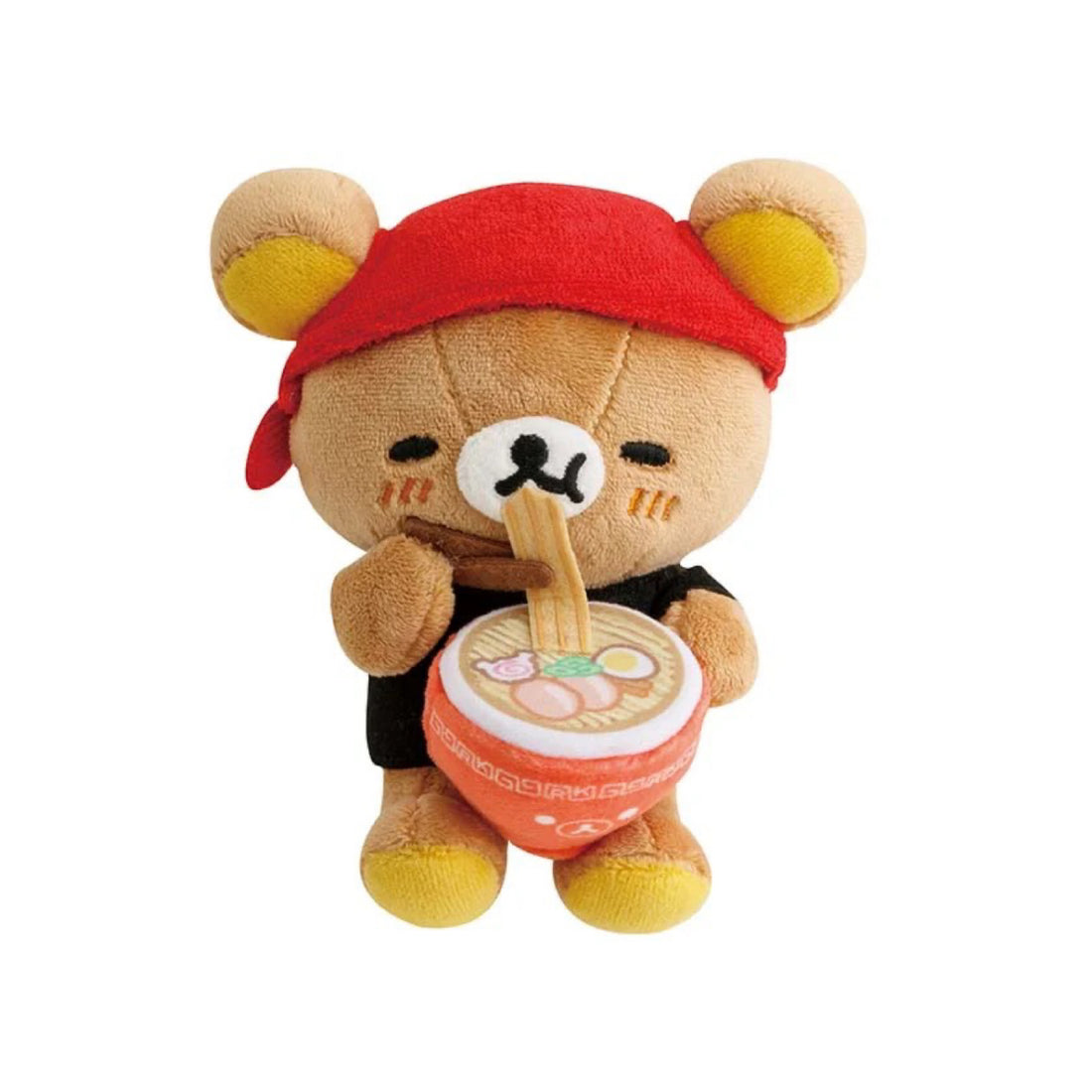 Rilakkuma轻松熊|Plush Rilakkuma拉面店系列轻松熊毛绒玩偶/公仔|約125 x 120 x 100mm