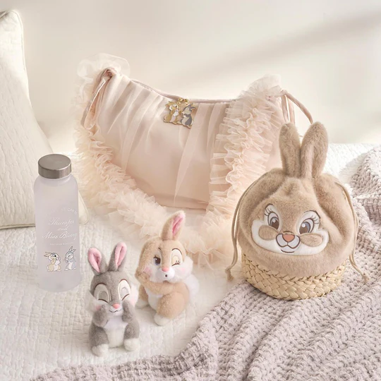 Disney|Miss Bunny & Thumper Mascot Holder /Plush Keychain PASTEL BUNNIES|H16.5×W9.5×D8cm approx.