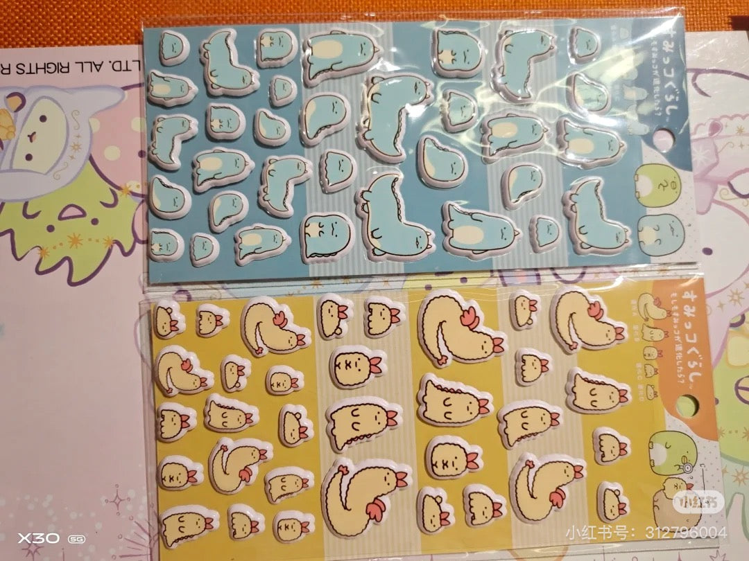 Sumikko gurashi|What if Evolved Ebifurai no Shippo? Sticker Set|200×95mm approx.
