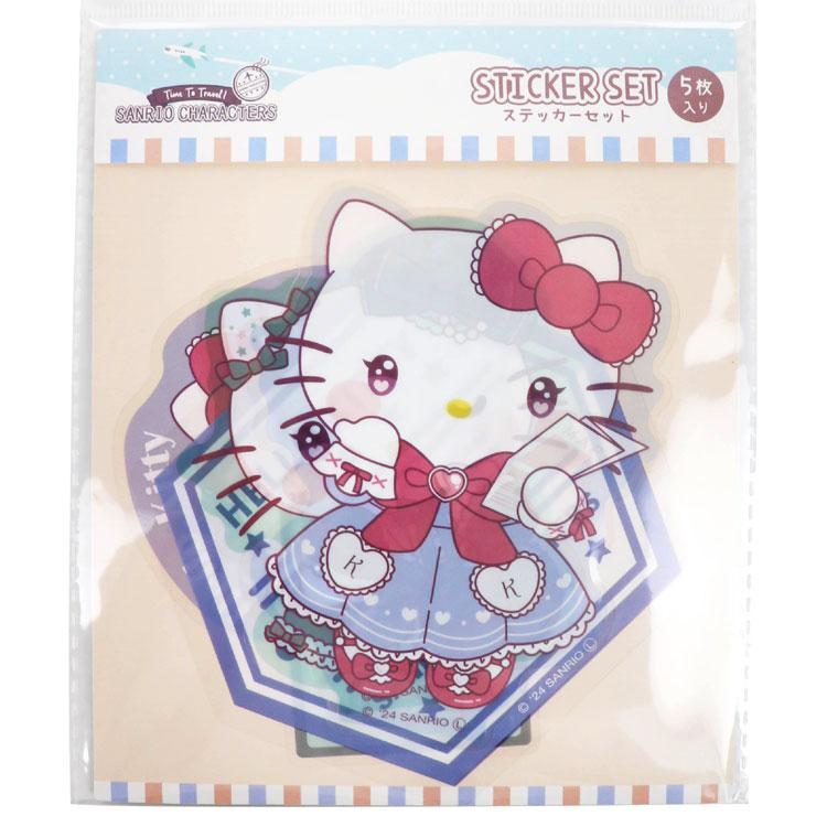 Sanrio|Travel Lady Vinyl Sticker Set|5 piece