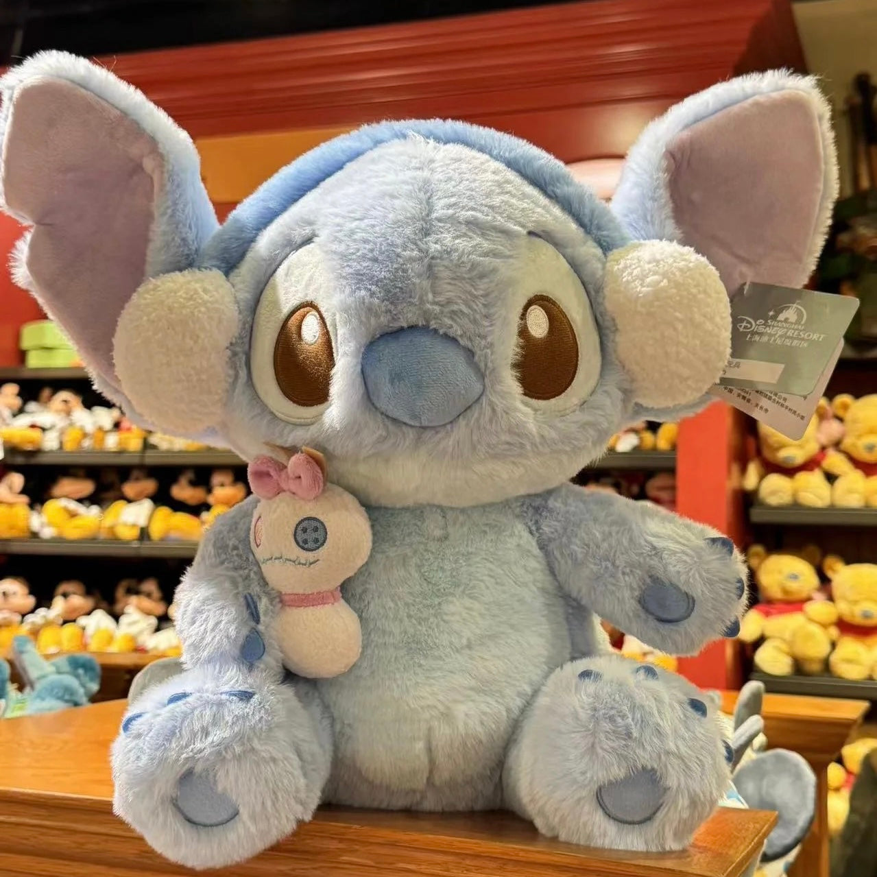 Disney SH|冬日限定史迪仔/史迪奇/stitch抱小金公仔/玩偶