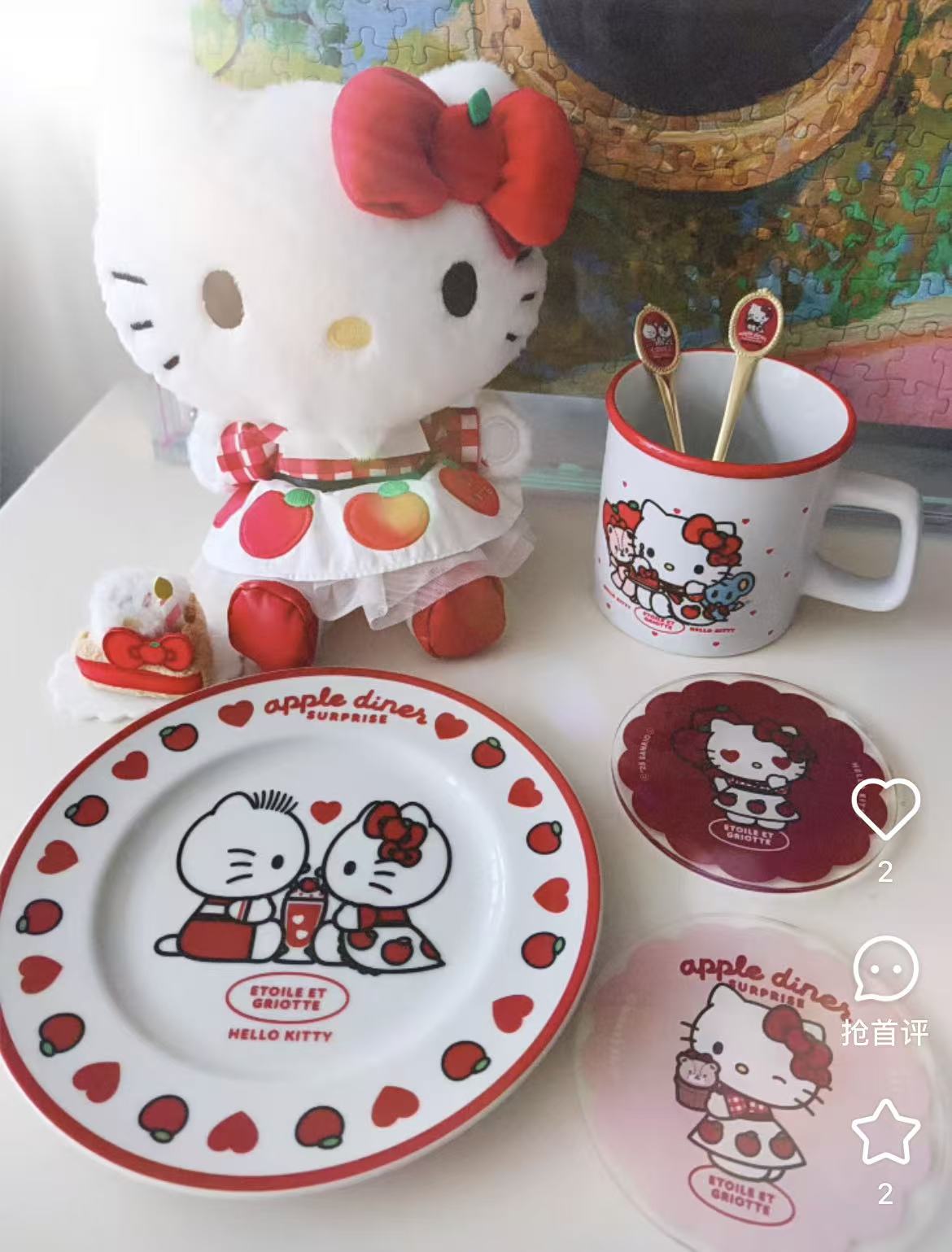 Sanrio|Apple Diner SURPRIZE Cutlery Set