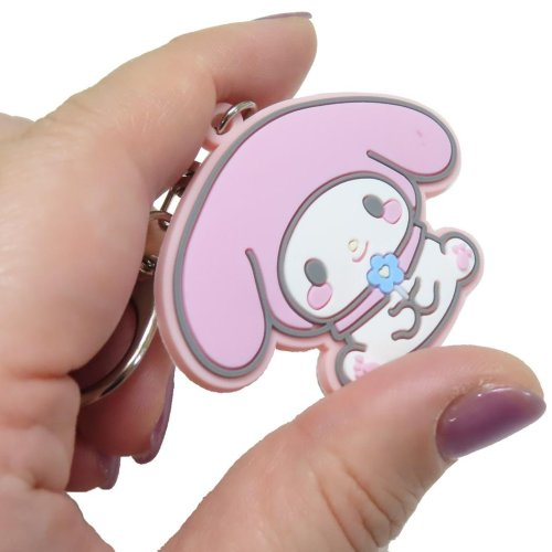 Sanrio|Flora Rubber Keychain/Keyring|65×65×3mm approx.