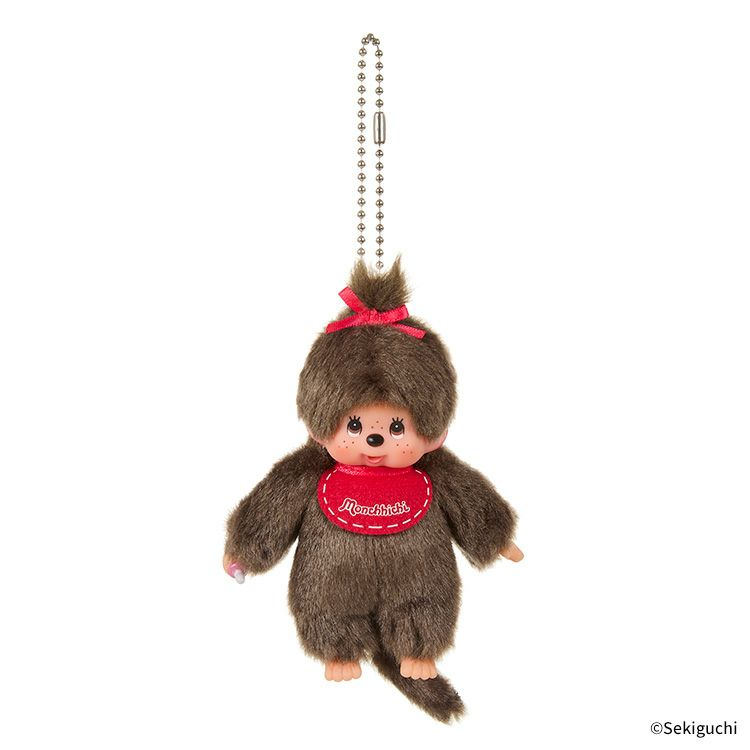 Monchhichi|Mini Mascot Holder /Plush Keychain|H11 x W6 x D3cm approx.