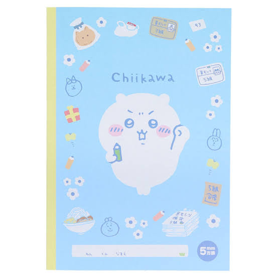 Chiikawa 吉伊卡哇|日本制B5尺寸小方格笔记本|約W175×H250×D4mm