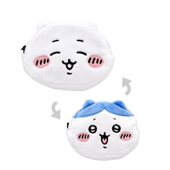 Chiikawa 吉伊卡哇|可爱双面双角色化妆包/整个翻出来又是一个角色